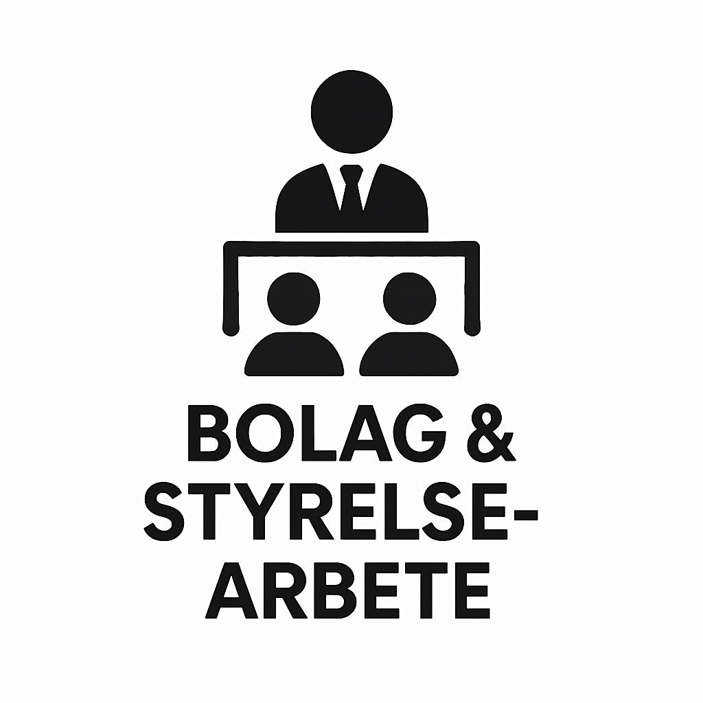 Produktbild för Bolag & Styrelsearbete -Standardpaket – Digitalt AI-promptpaket i PDF-format från Prompty.se