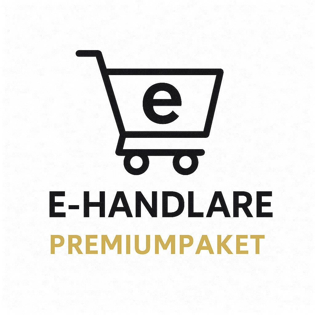 Produktbild för E-handlare - Premiumpaket – Digitalt AI-promptpaket i PDF-format från Prompty.se