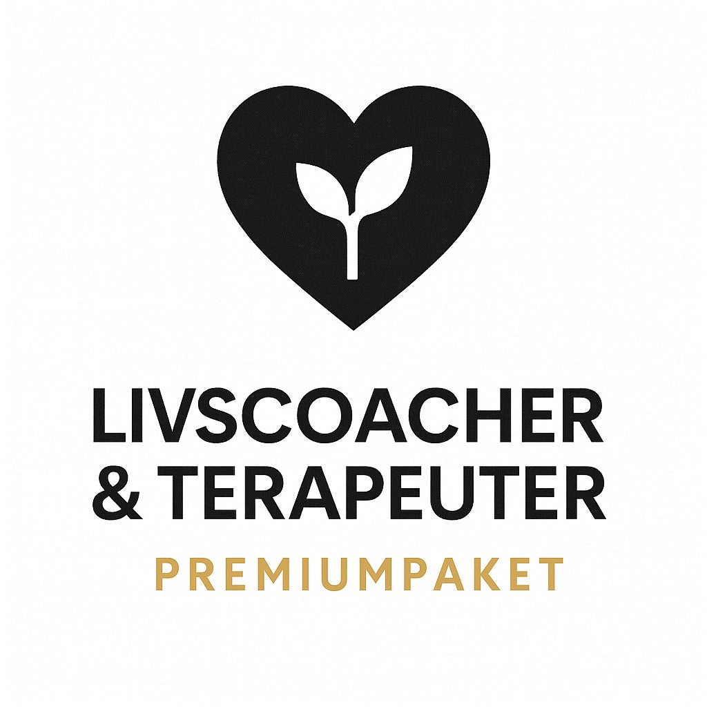 Produktbild för Livscoacher & Terapeuter - Premiumpaket – Digitalt AI-promptpaket i PDF-format från Prompty.se