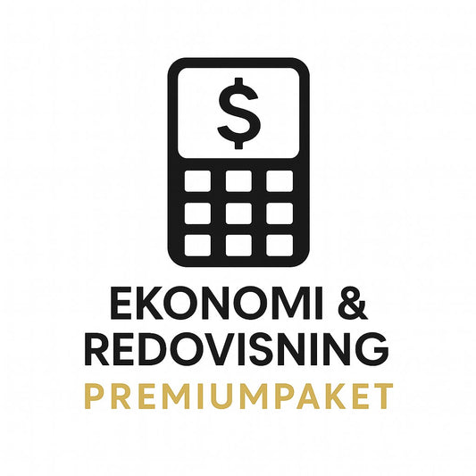 Produktbild för Ekonomi & Redovisning - Premiumpaket – Digitalt AI-promptpaket i PDF-format från Prompty.se