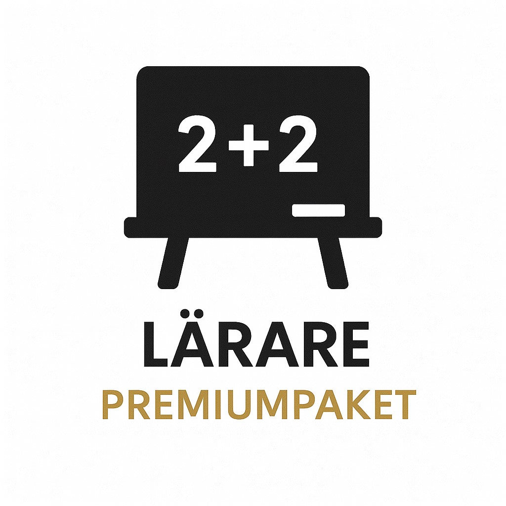 Produktbild för Lärare - Premiumpaket – Digitalt AI-promptpaket i PDF-format från Prompty.se