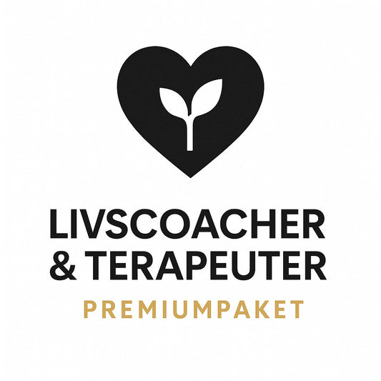 Produktbild för Livscoacher & Terapeuter - Premiumpaket – Digitalt AI-promptpaket i PDF-format från Prompty.se