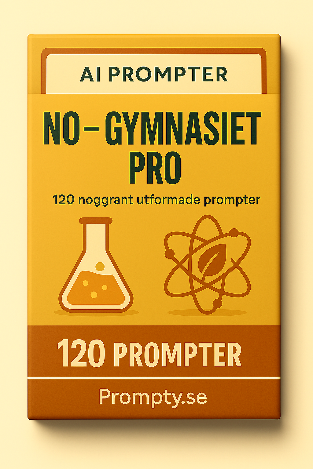 Produktbild för NO – Gymnasiet – Komplett 4-i-1 Paket – Digitalt AI-promptpaket i PDF-format från Prompty.se