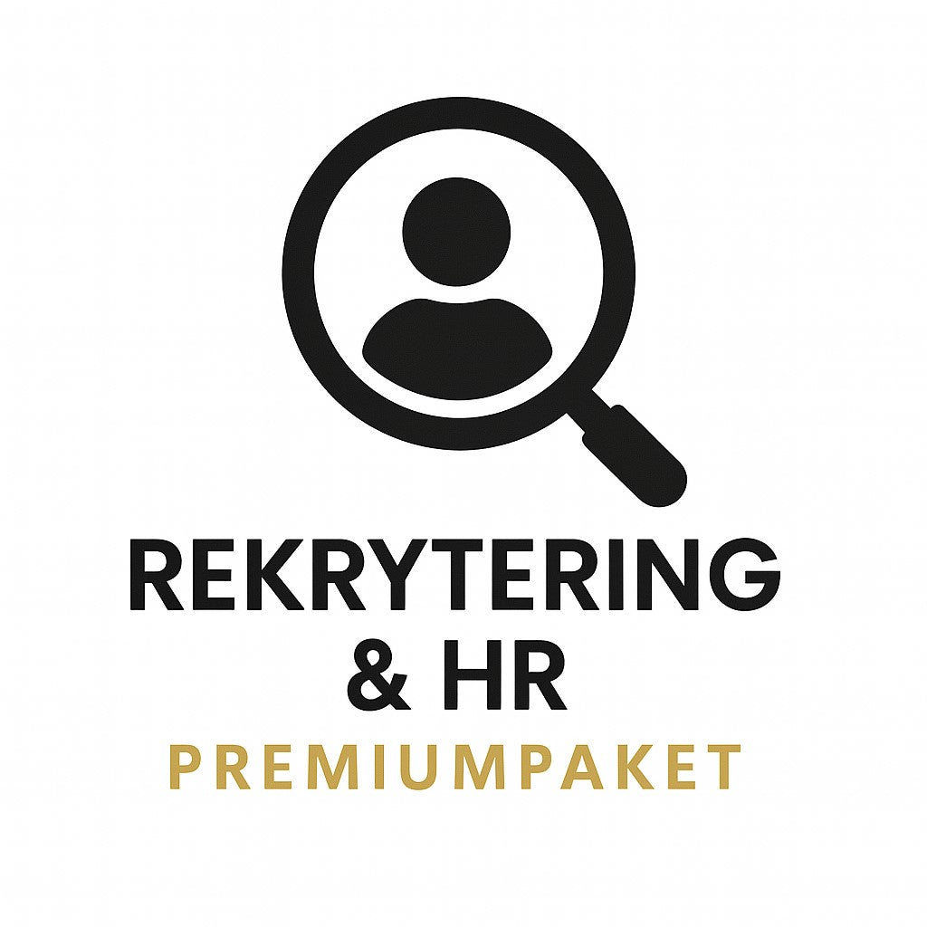 Produktbild för Rekrytering & HR - Premiumpaket – Digitalt AI-promptpaket i PDF-format från Prompty.se