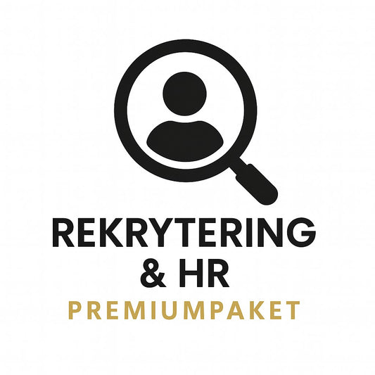 Produktbild för Rekrytering & HR - Premiumpaket – Digitalt AI-promptpaket i PDF-format från Prompty.se